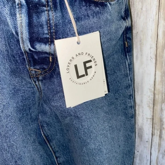 👖 NWT Lovers + Friends Ryan High Rise Straight Jeans – Size 25 - Picture 5 of 12